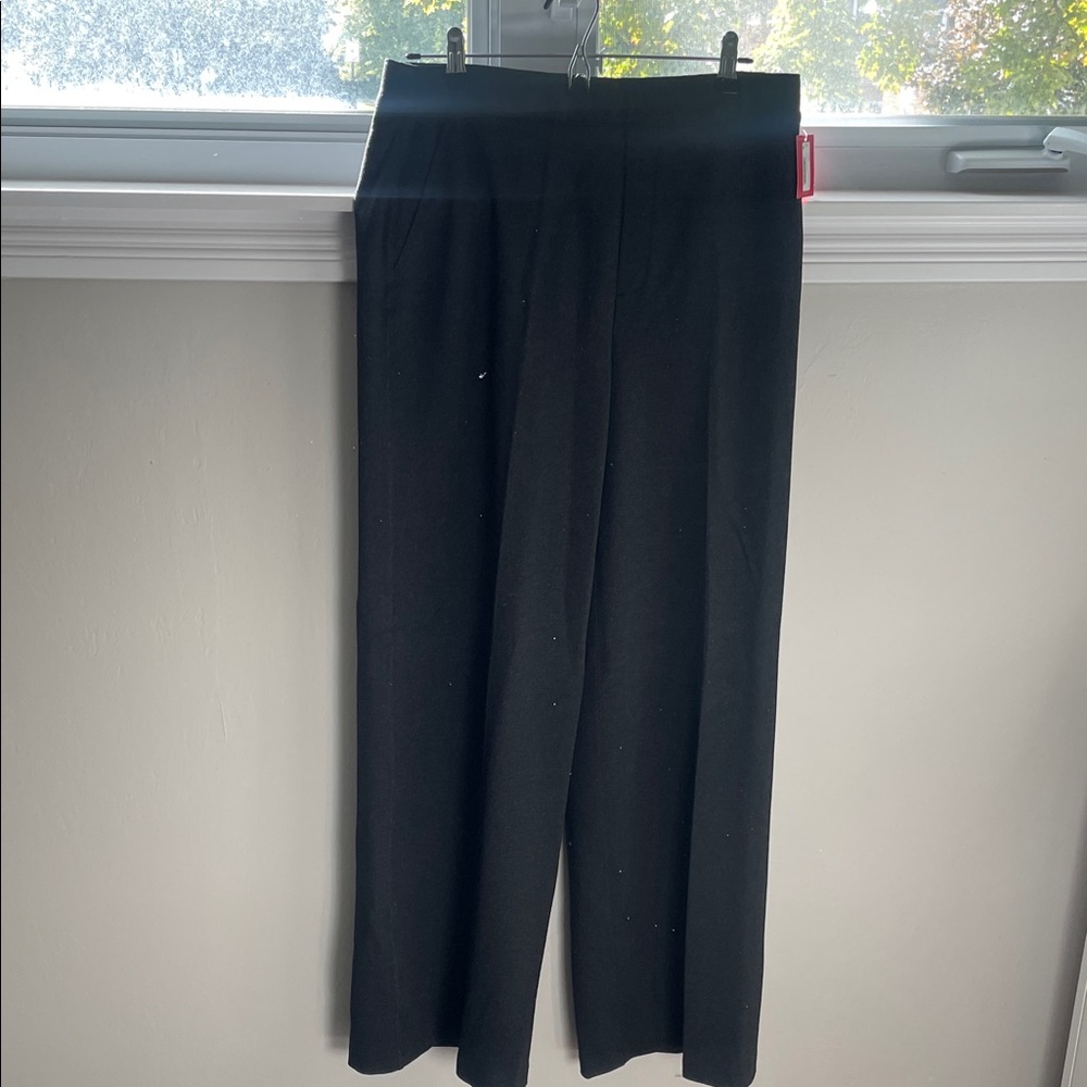 SPANX Black charcoal gray Wide Leg Pants